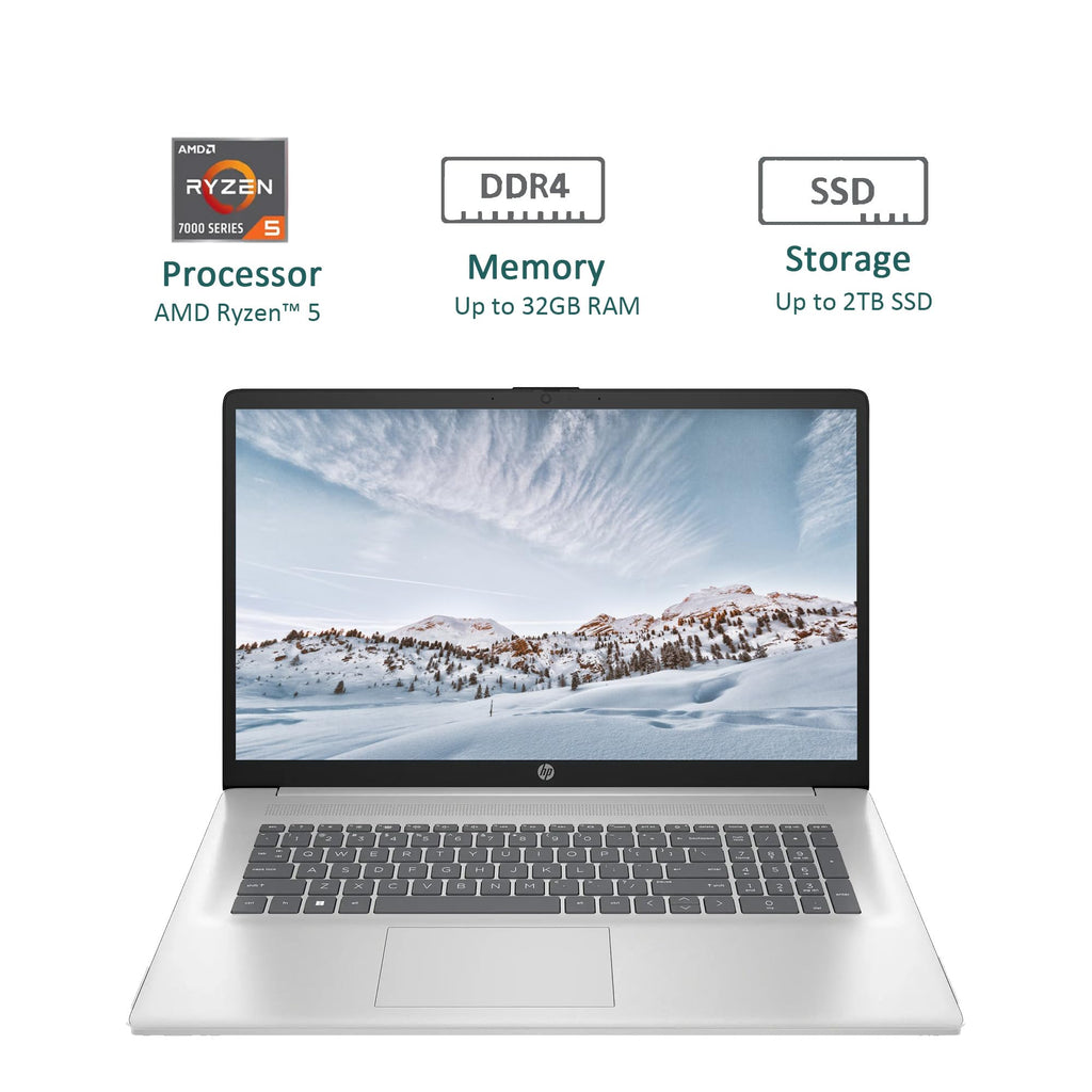 17.3" Full HD Laptop AMD Ryzen 5 32GB RAM 1TB SSD Natural Silver X404914