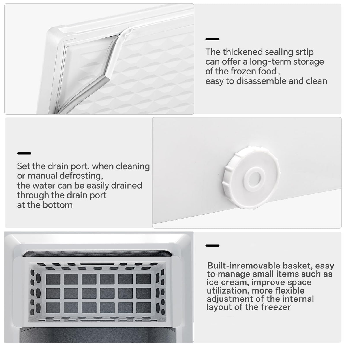 7.0 Cubic Feet White Chest Freezer S85697
