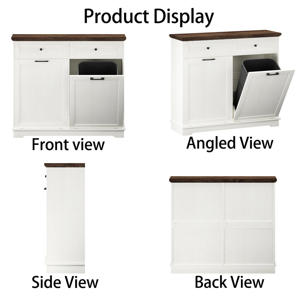 20 Gallon Double Tilt-Out Trash Cabinet L751