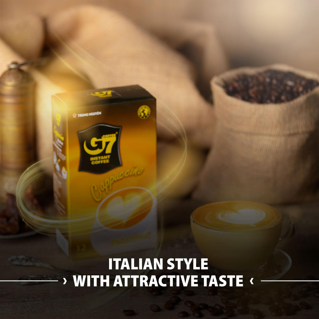 Pure Black and Cappucino Hazelnut Instant Coffee V275
