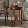 2-Tier Round Side Table with Drawer A279