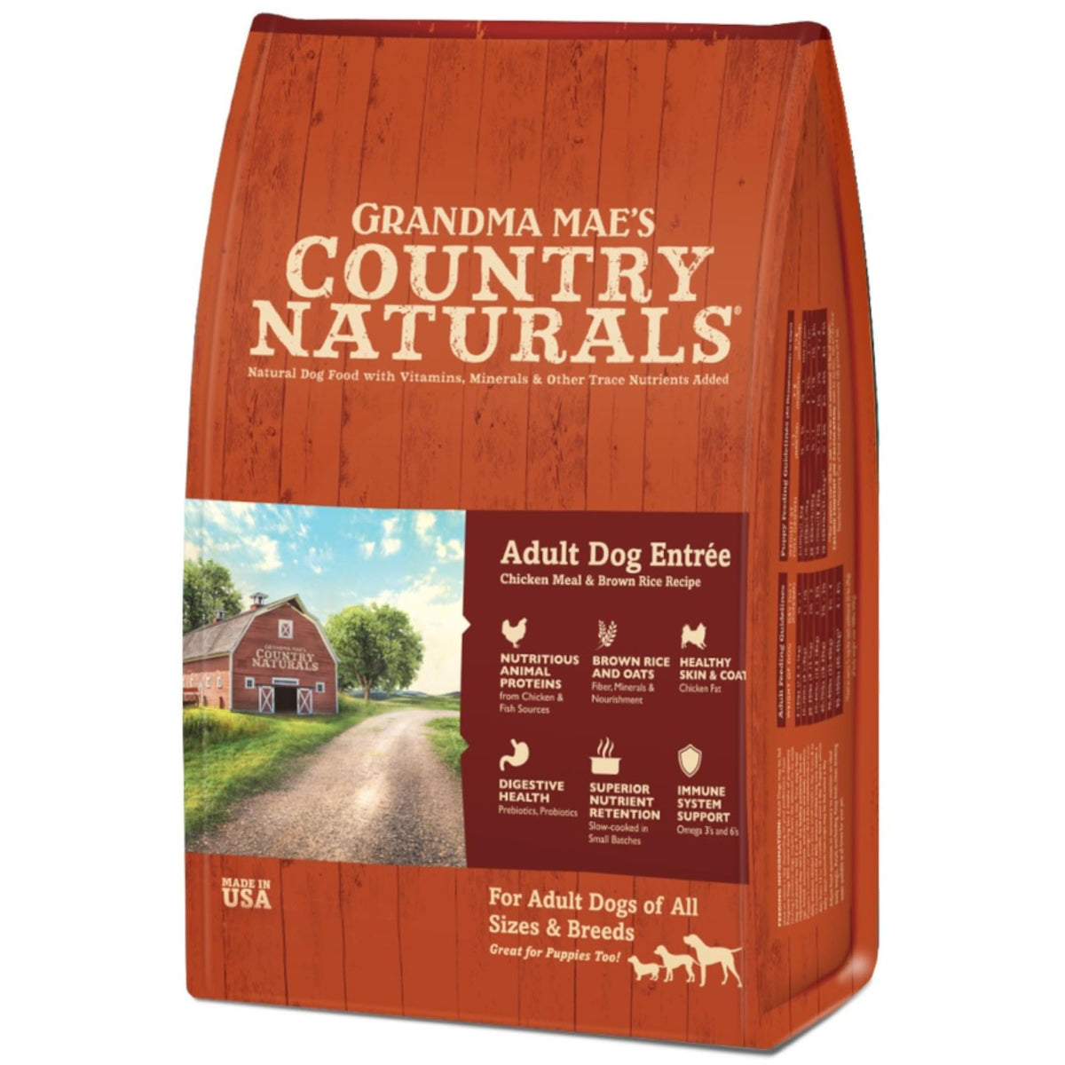 Chicken & Brown Rice Dry Dog Food 12 LB Bag O75645