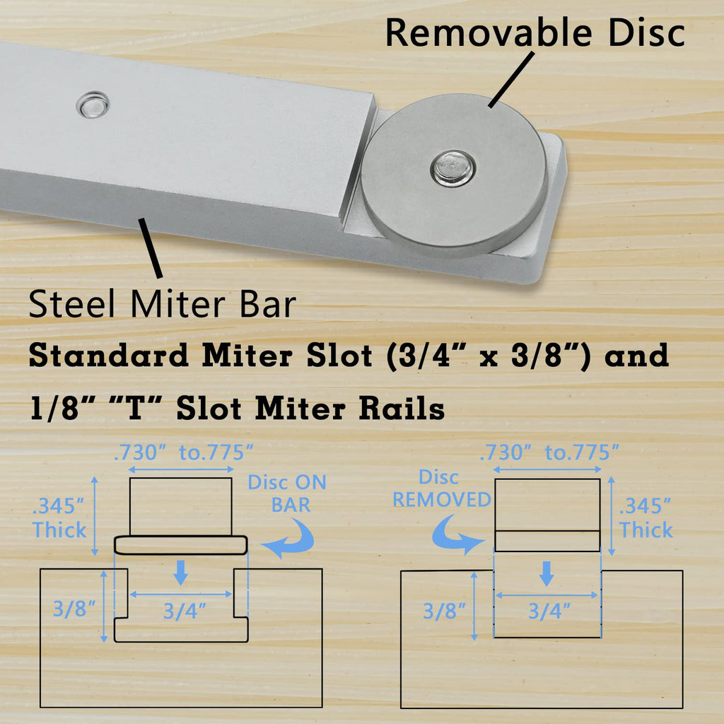 Miter Gauge with 27 Angle Stops X756