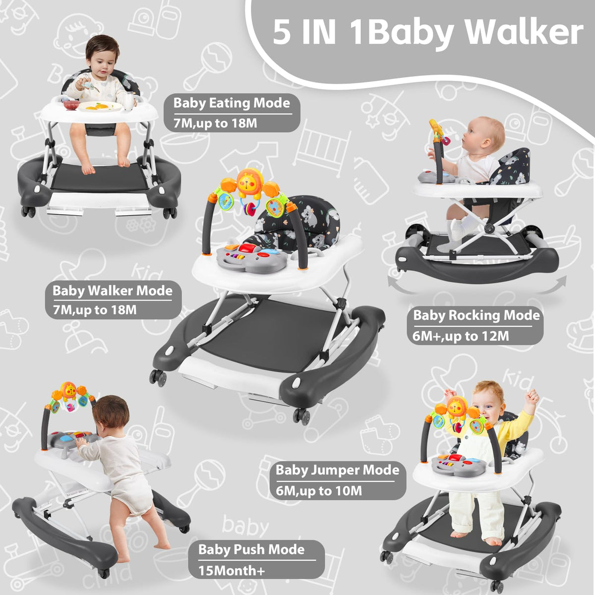 Foldable Baby Walker B302299