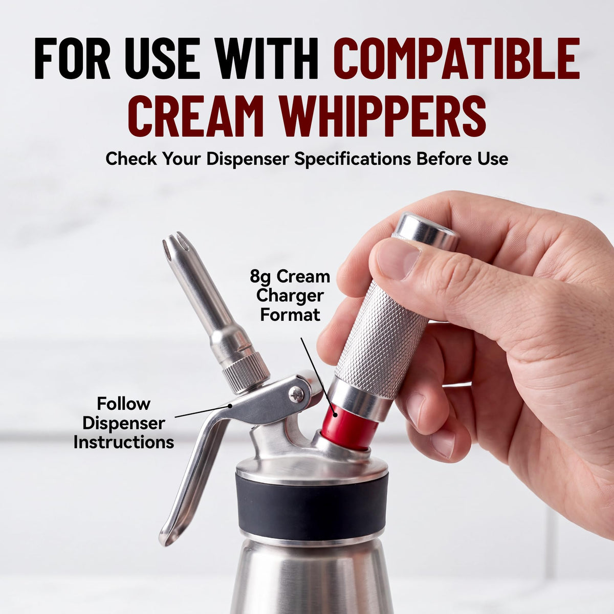 8g 10-Pack Whipped Cream Chargers O219542