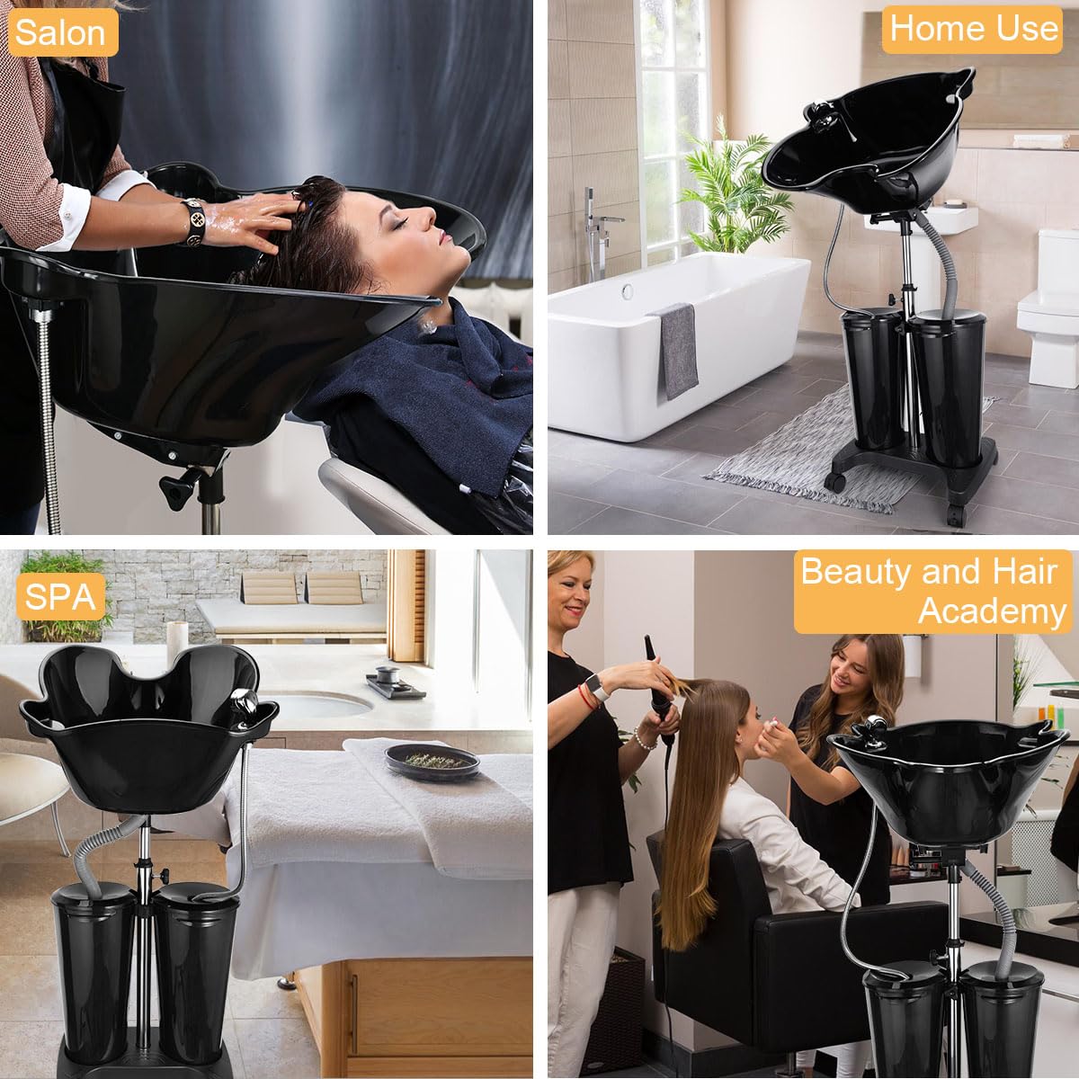 Portable Shampoo Bowl with Electric Pump K75584