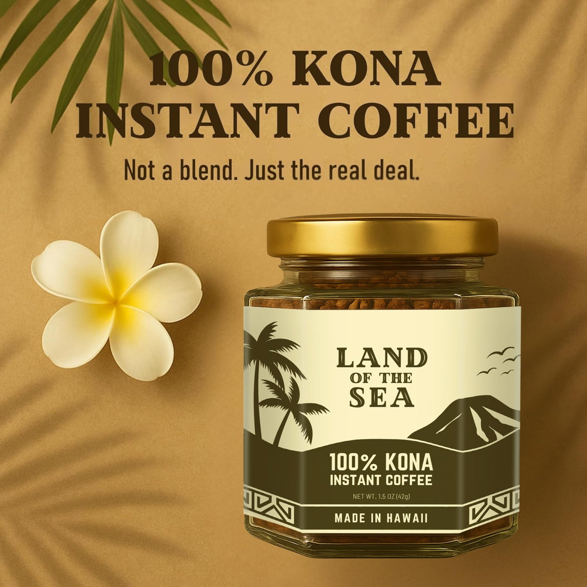 Hawaiian Instant Coffee 3 Packs Medium Roast Freeze Dried Arabica X100