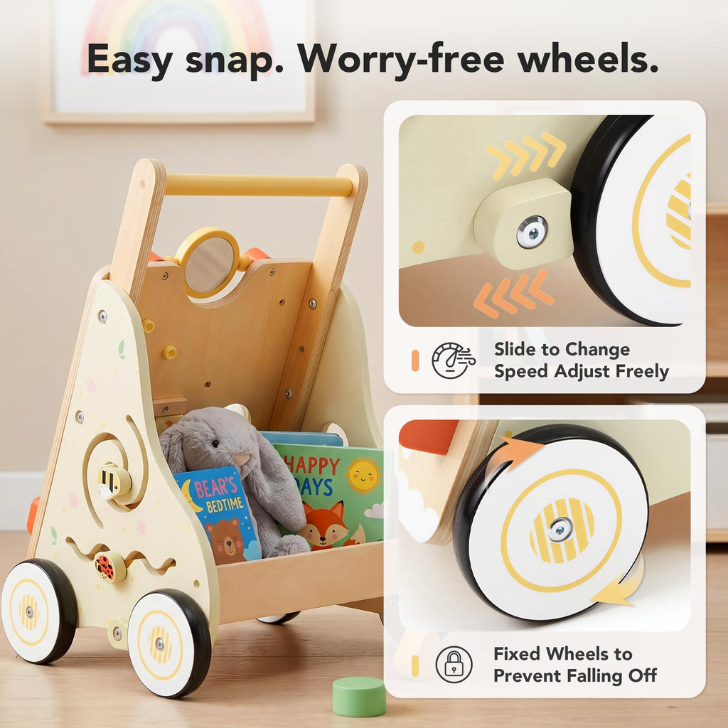 Wooden Baby Push Walker T34942