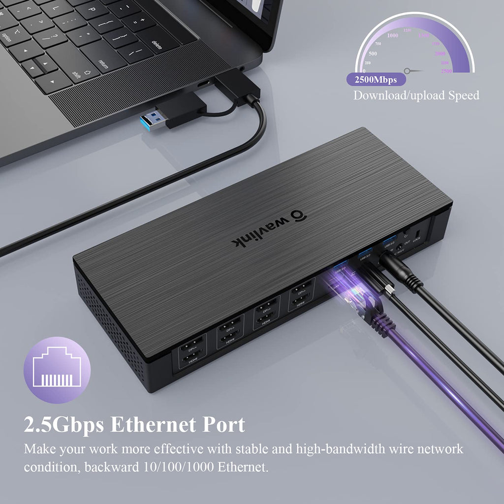 20-in-1 USB-C Quad 4K Docking Station with 100W Charging V38472