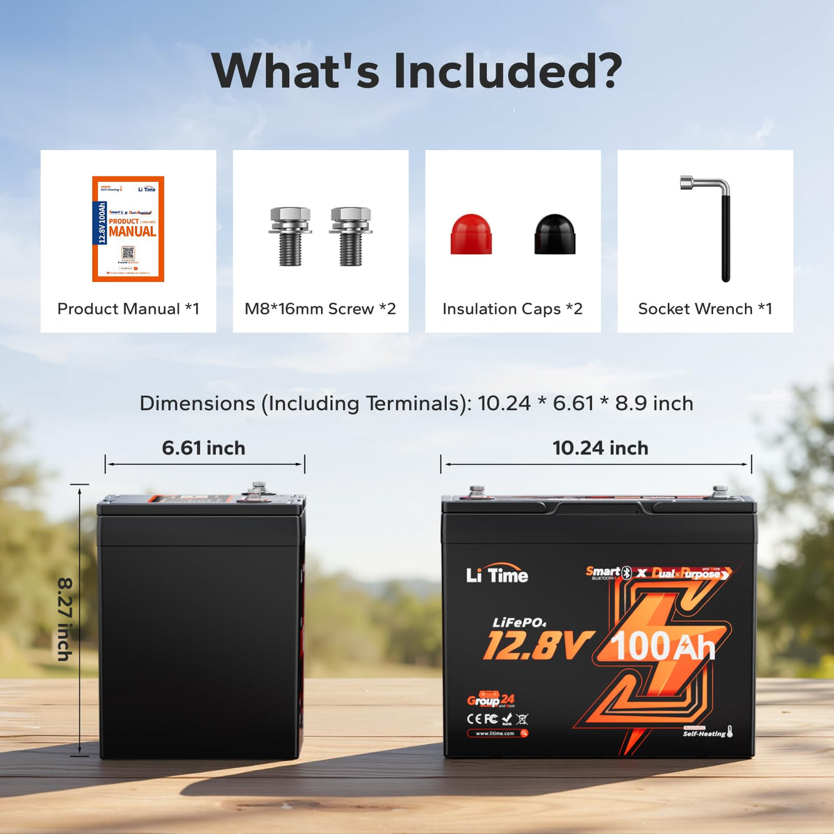 12V 100Ah LiFePO4 Battery Z80094
