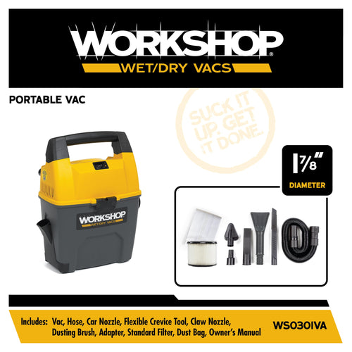 3-Gallon Wet Dry Vacuum Cleaner G43963