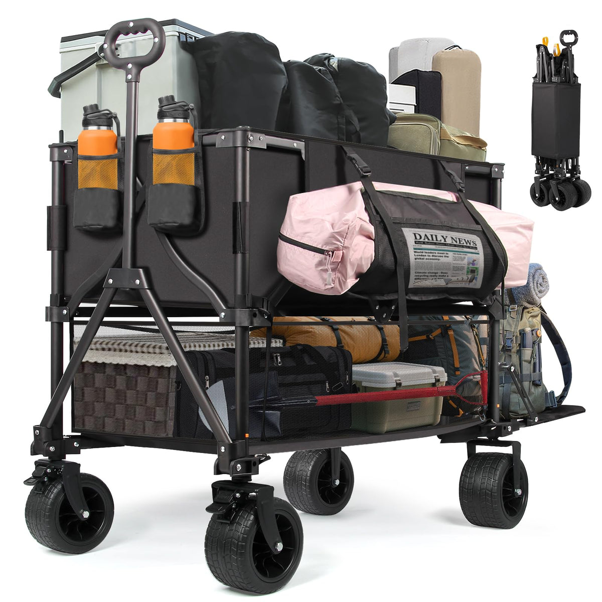 Heavy Duty Collapsible Double Decker Wagon P409150