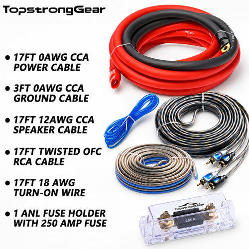 0 Gauge Amp Wiring Kit T201548