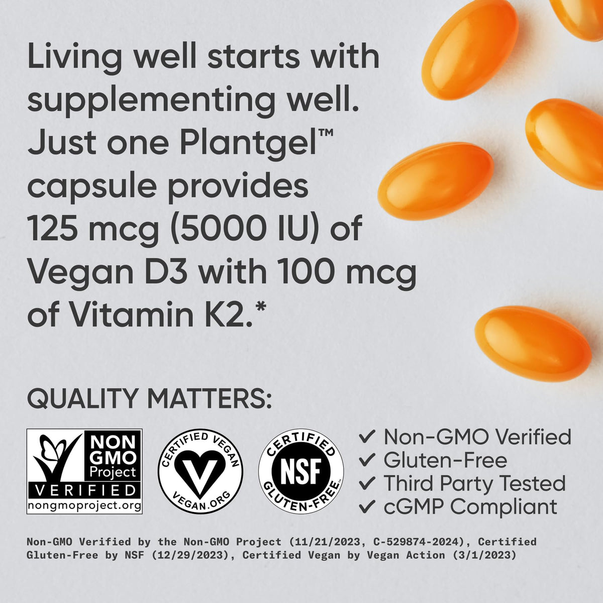 Omega-3 Cod Liver Oil 1000mg, Vitamin D 5000iu, Vitamin K 100mcg, Turmeric Curcumin Multivitamins O6549