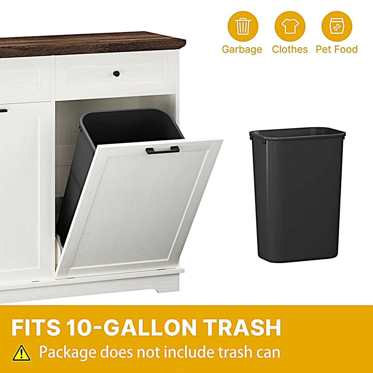 20 Gallon Double Tilt-Out Trash Cabinet L751