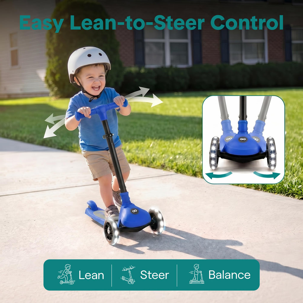 3-Wheel Toddler Scooter with LED Wheels P667