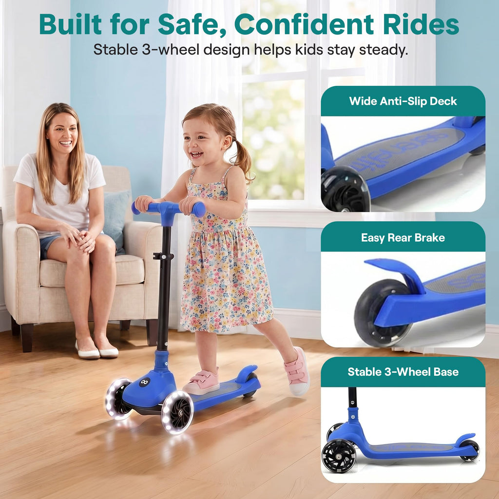 3-Wheel Toddler Scooter with LED Wheels P667