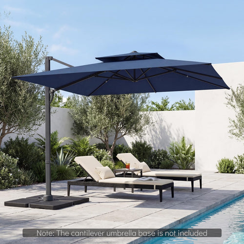 10 FT Navy Blue Cantilever Patio Umbrella F38063
