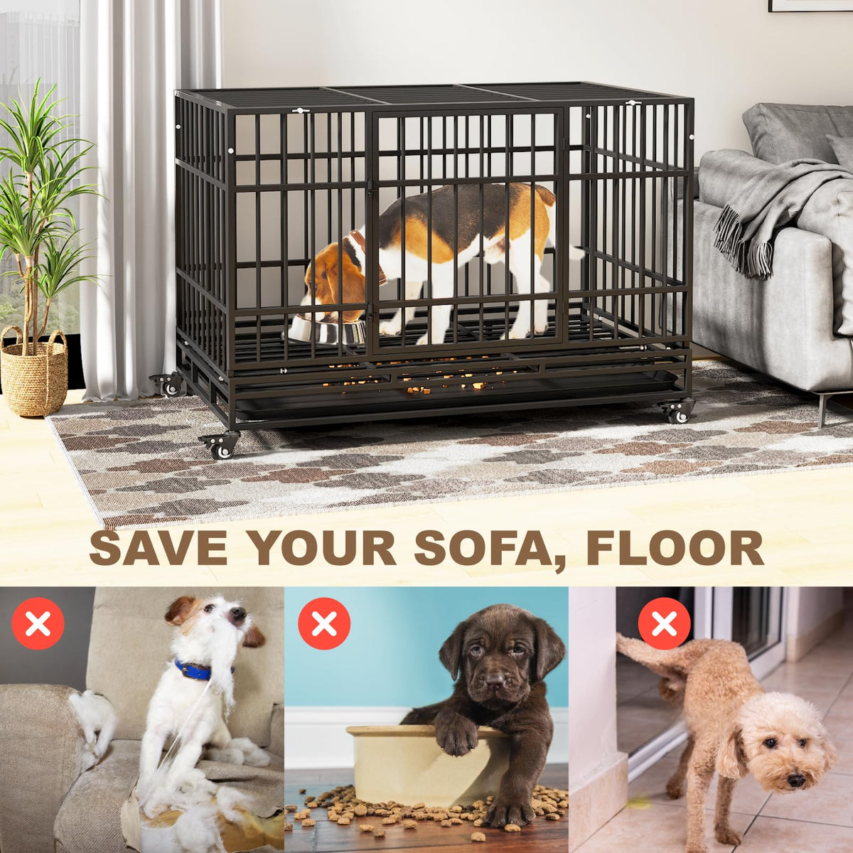 48 Inch Heavy Duty Dog Crates P589750