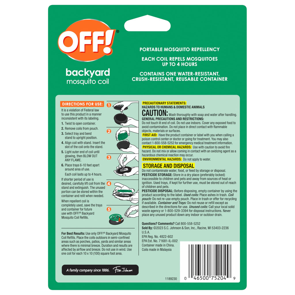 Mosquito Coils with Trays 3 Count (Pack of 3) C67261