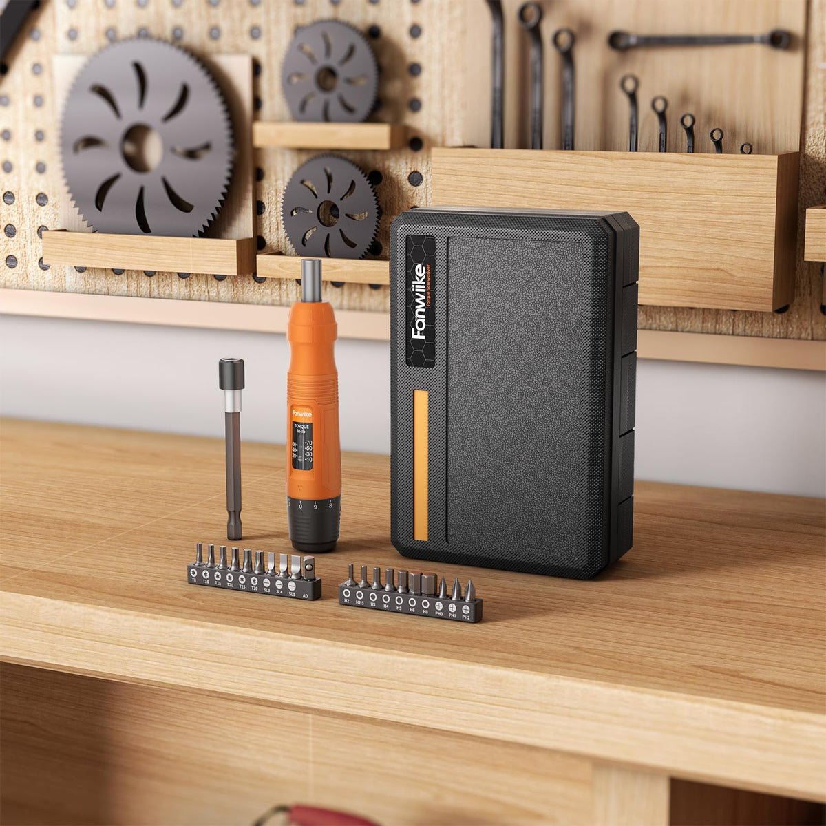 Torque Screwdriver Set, 10-70 In-lb, 1/4” Drive with Audible Click I830427