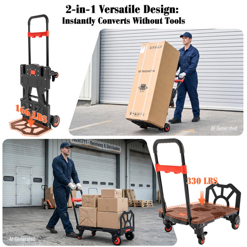 2-in-1 Folding Hand Truck Dolly W5198