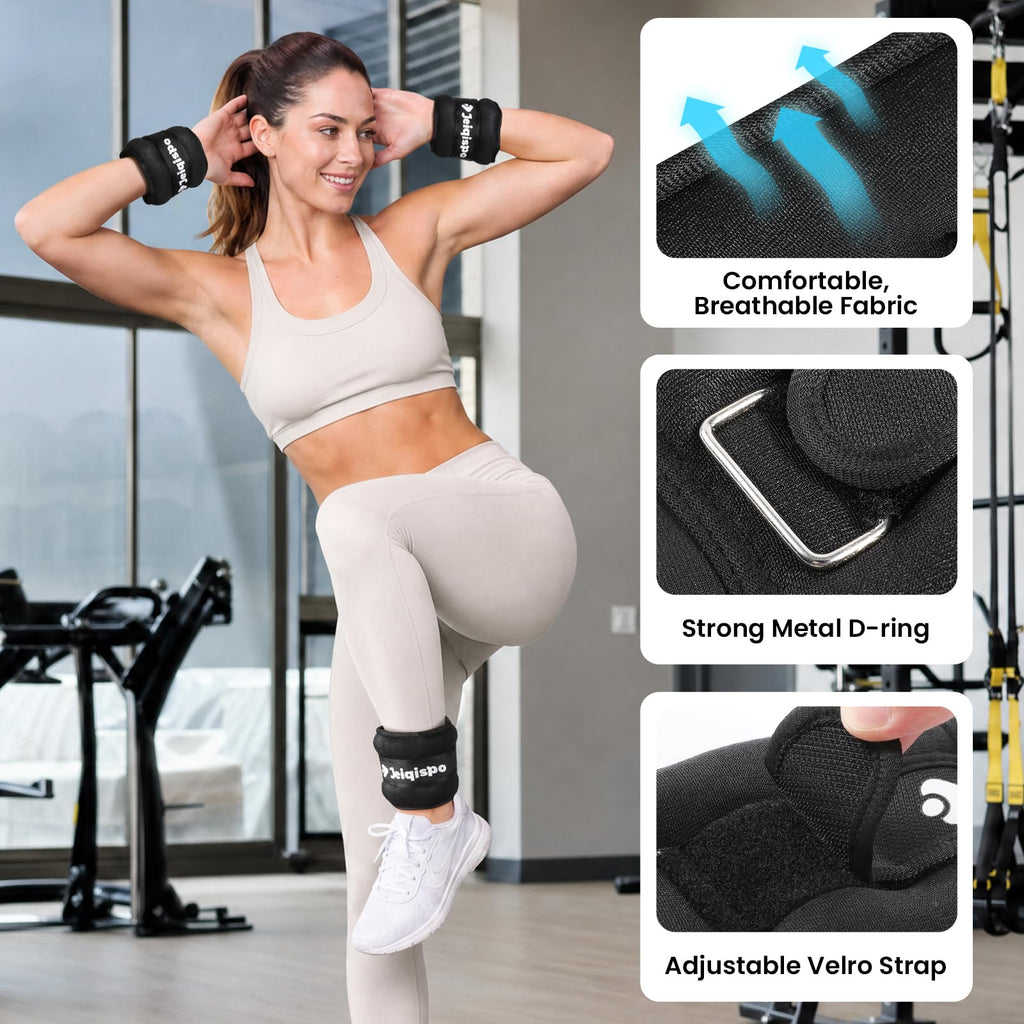 Ankle Weights 1 Pair with Adjustable Straps Z493