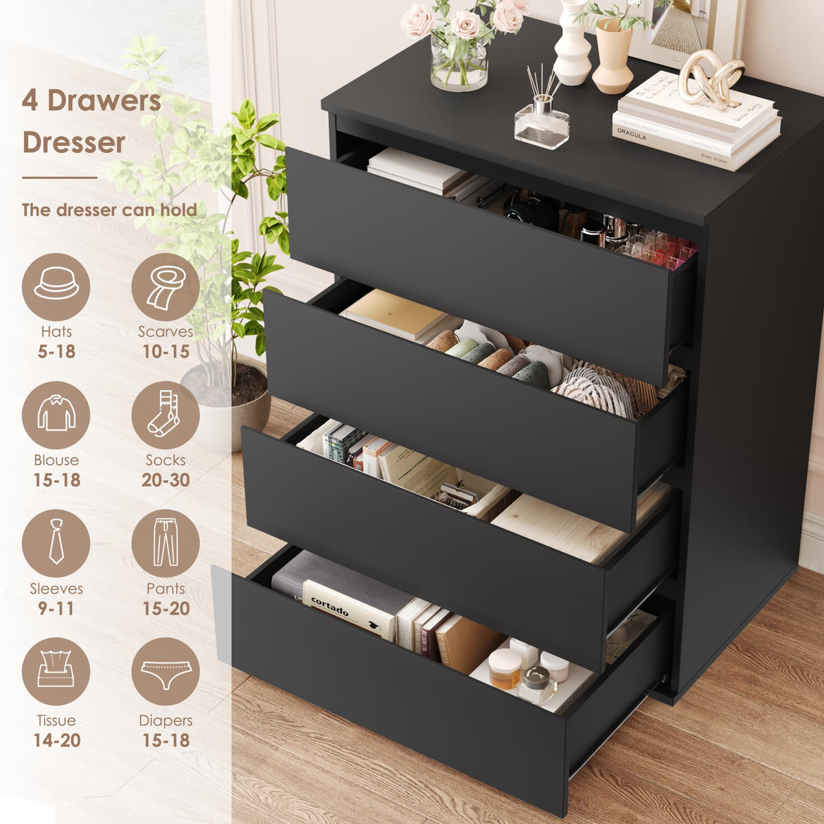 Black Dresser W5671