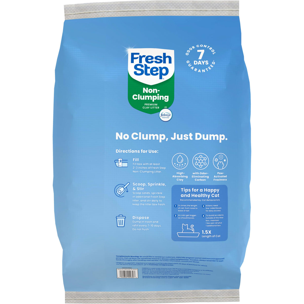 Non-Clumping Cat Litter with Odor Control, 35 lb. Bag R12647