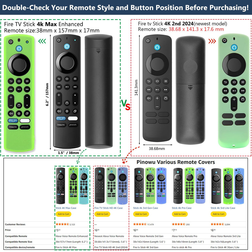 Silicone Remote Case 3pcs with Lanyard K38762