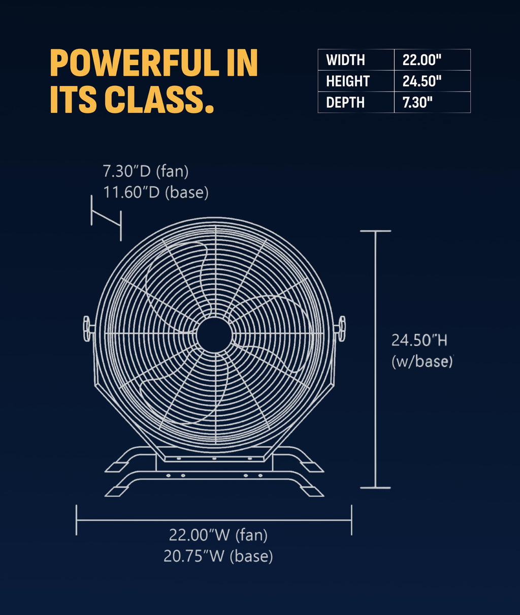 20" Outdoor Wall Mount Fan X35323