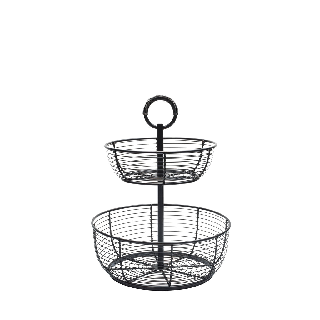 3-Tier Metal Floor Standing Fruit Storage Basket C6216