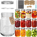16oz 12 Pack Mason Jars with Airtight Lids A861080