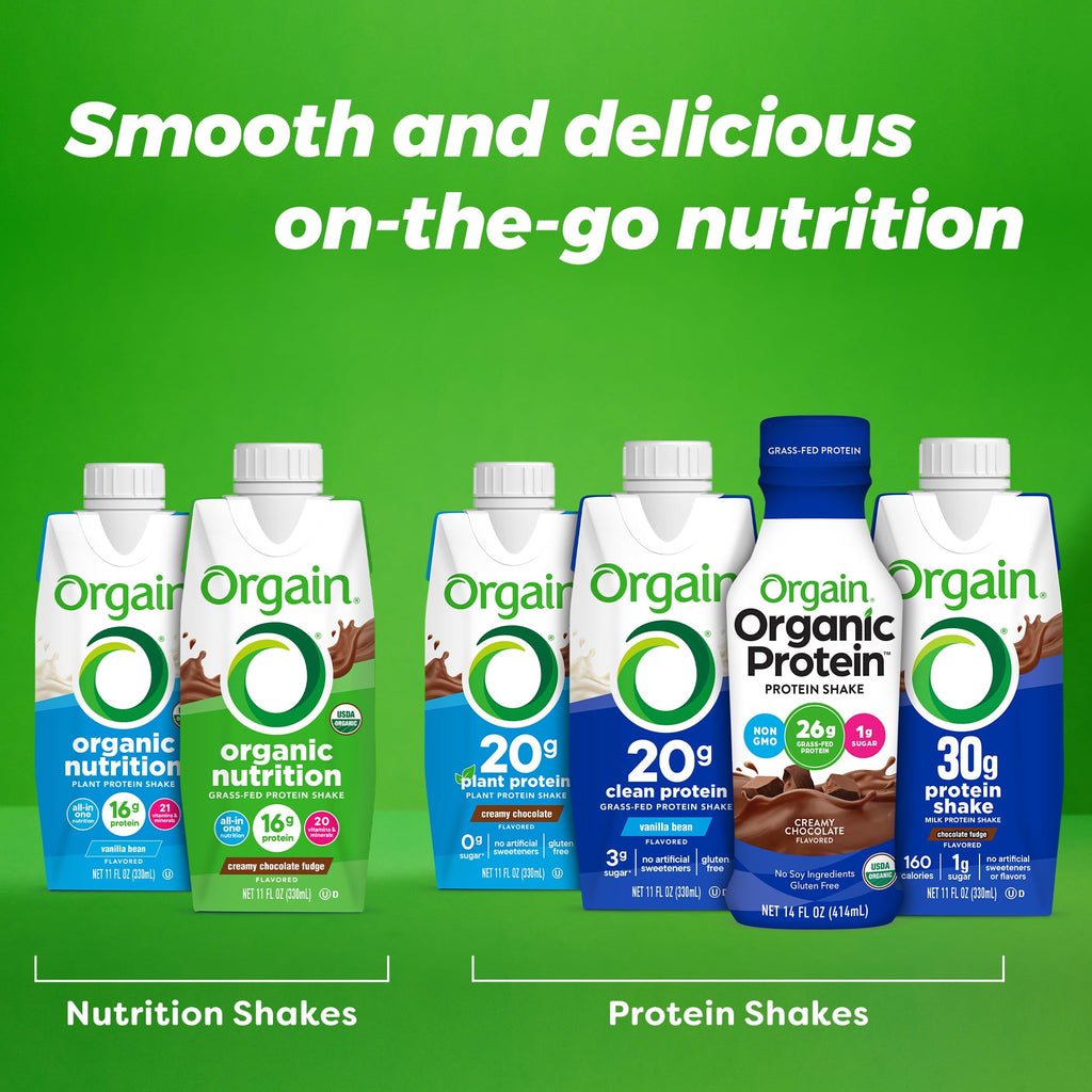 Organic Grass Fed 16g Protein Shake, Vanilla, 11oz, 12pk T170