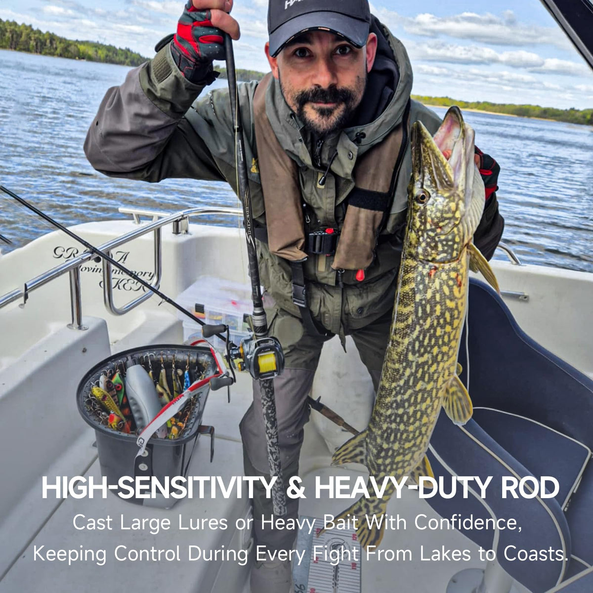 Heavy 2-Piece Fishing Rod M2239
