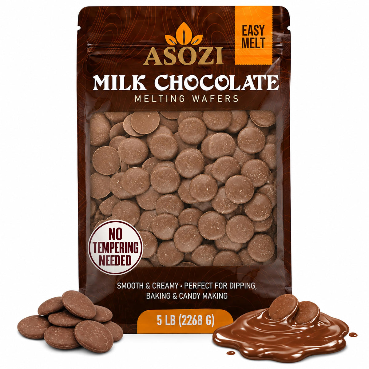 Milk Chocolate Melting Wafers 5lb L21185
