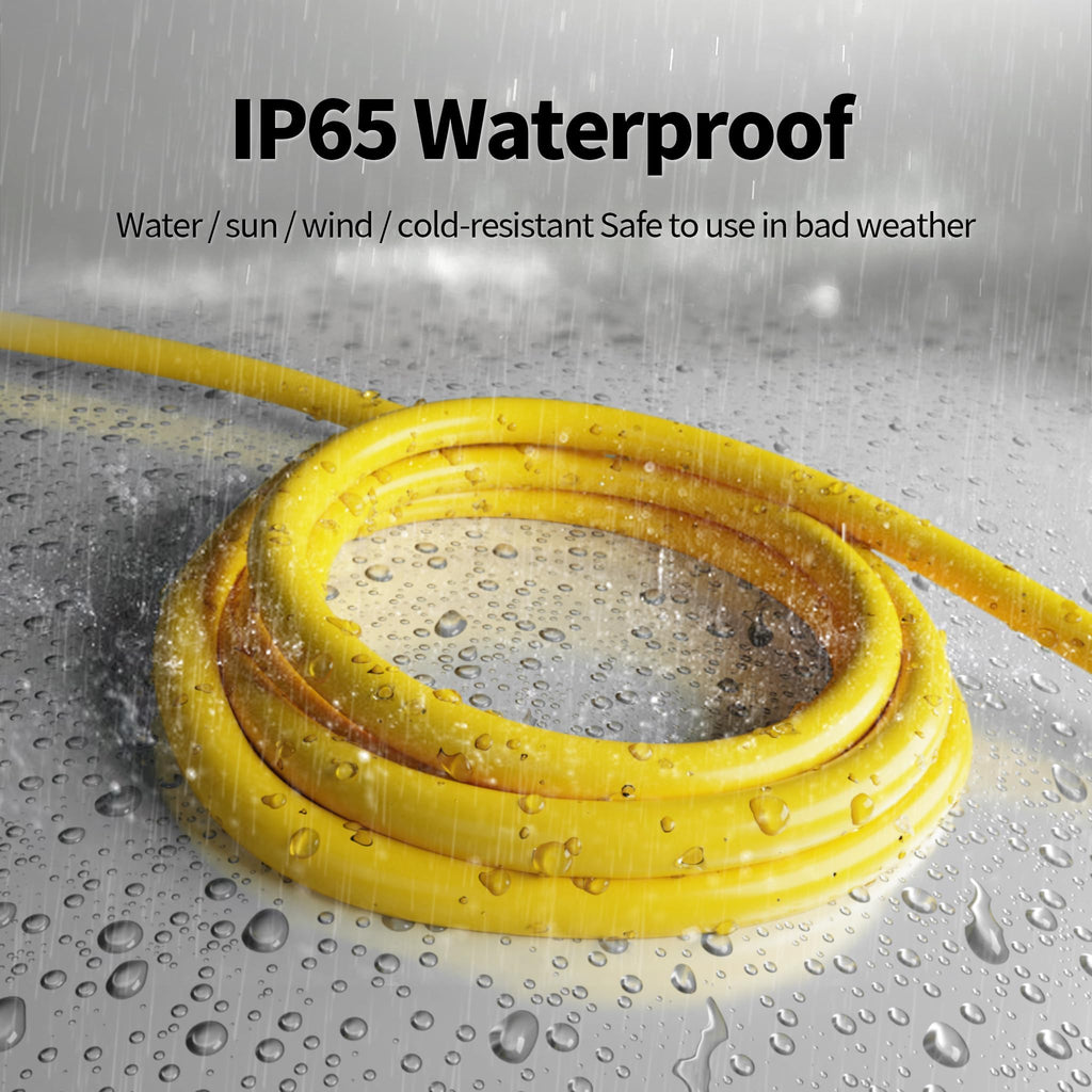 100 Ft 10AWG Outdoor Extension Cord Waterproof Heavy Duty, Black Y9852