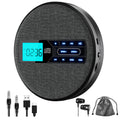Portable Rechargeable CD Player with Dual Speakers, Black E9199