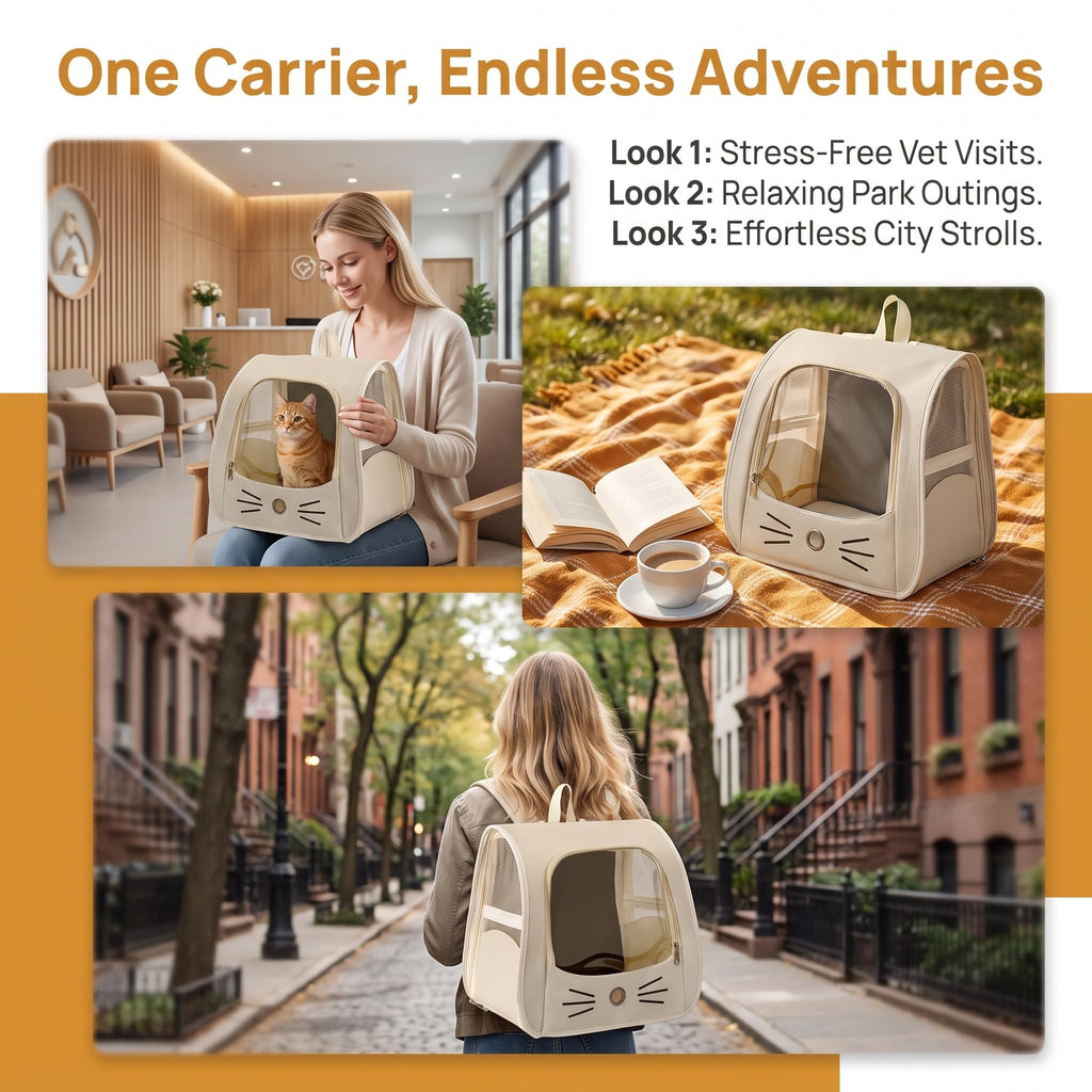 Cat Carrier Backpack, 13.8 Inches L298727