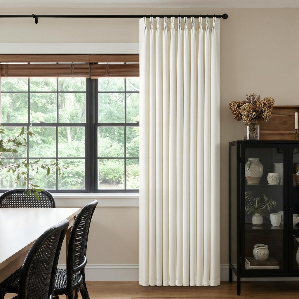 70 Inch Pinch Pleated Semi Sheer Curtains Q5660