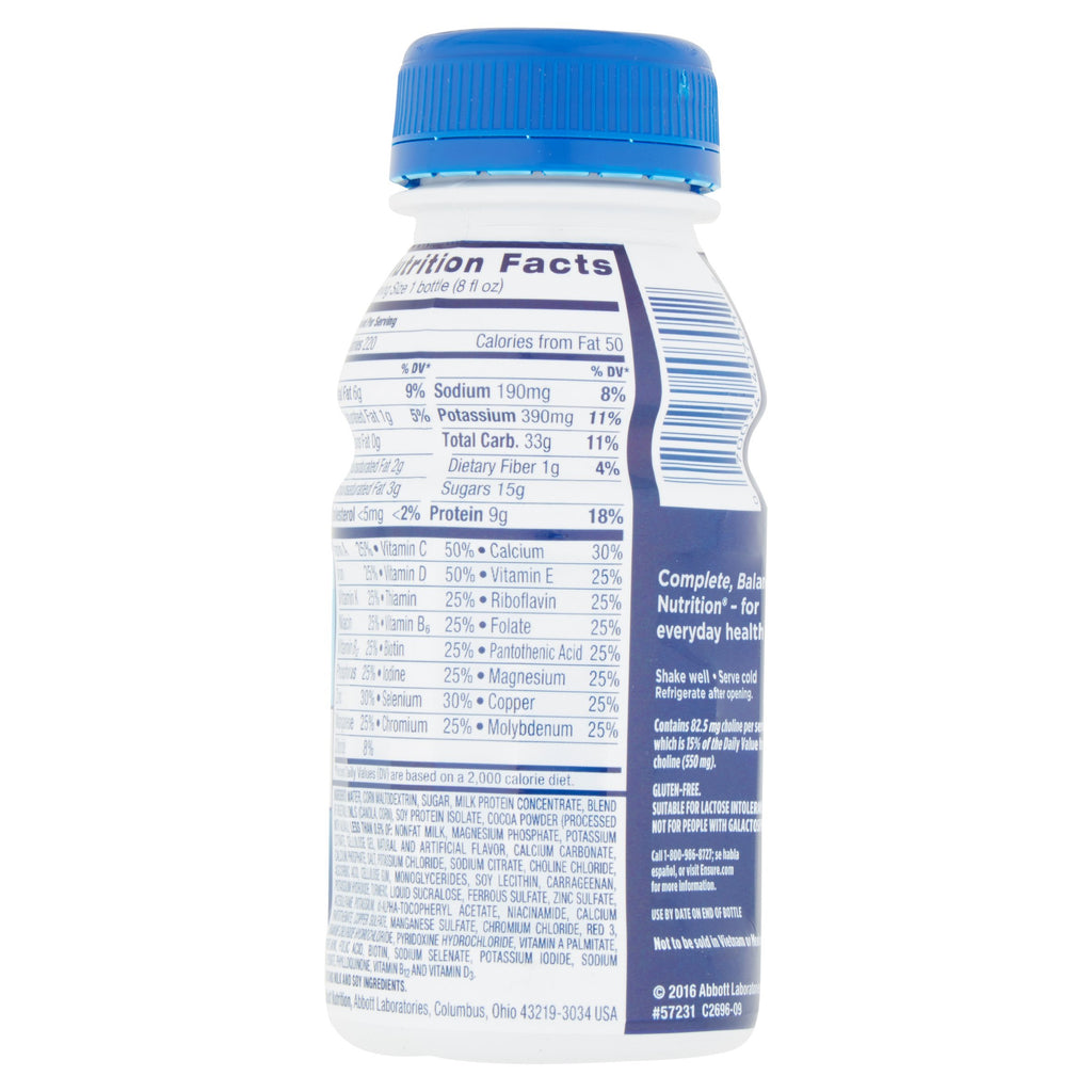Original Nutrition Shake Milk Chocolate 8 Ounces 12 Count V3885