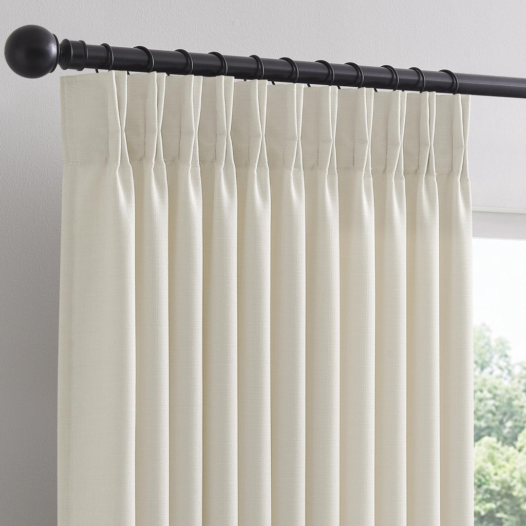 70 Inch Pinch Pleated Semi Sheer Curtains Q5660