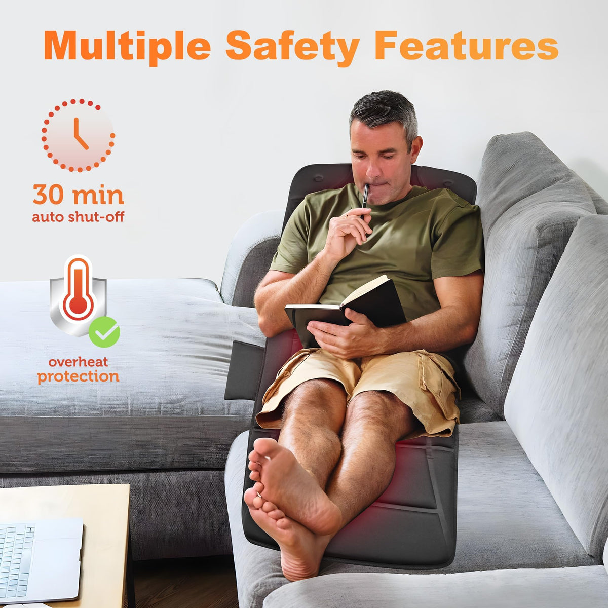 Full Body Massage Mat with Heat I9258