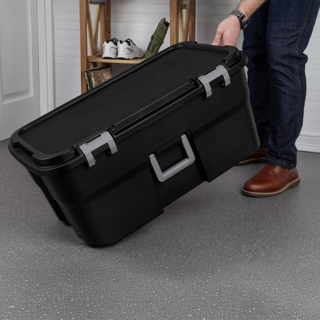 22 Gallon Black Wheeled Storage Trunk M87233
