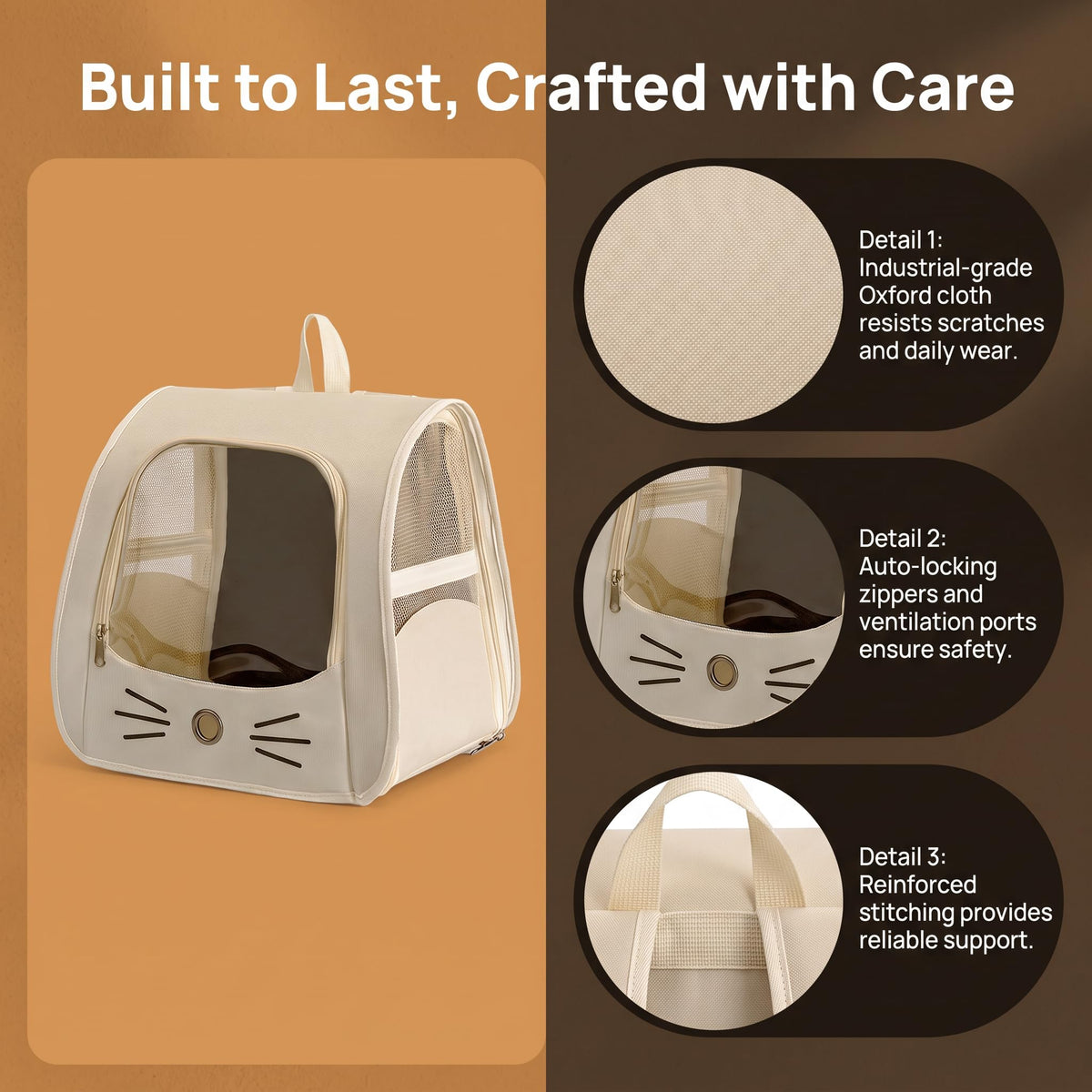 Cat Carrier Backpack, 13.8 Inches L298727