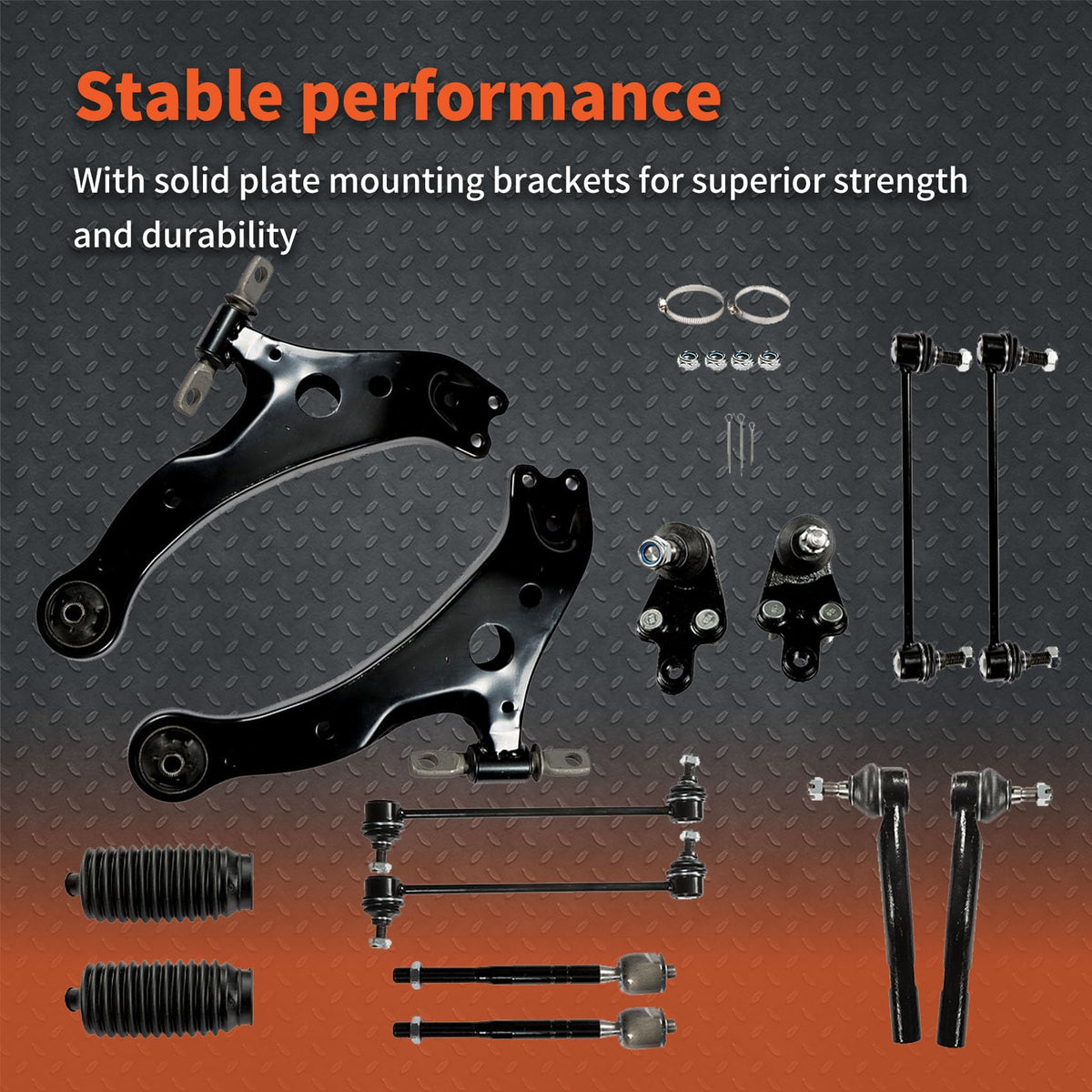 14Pc Front Suspension Kit Control Arms V311558
