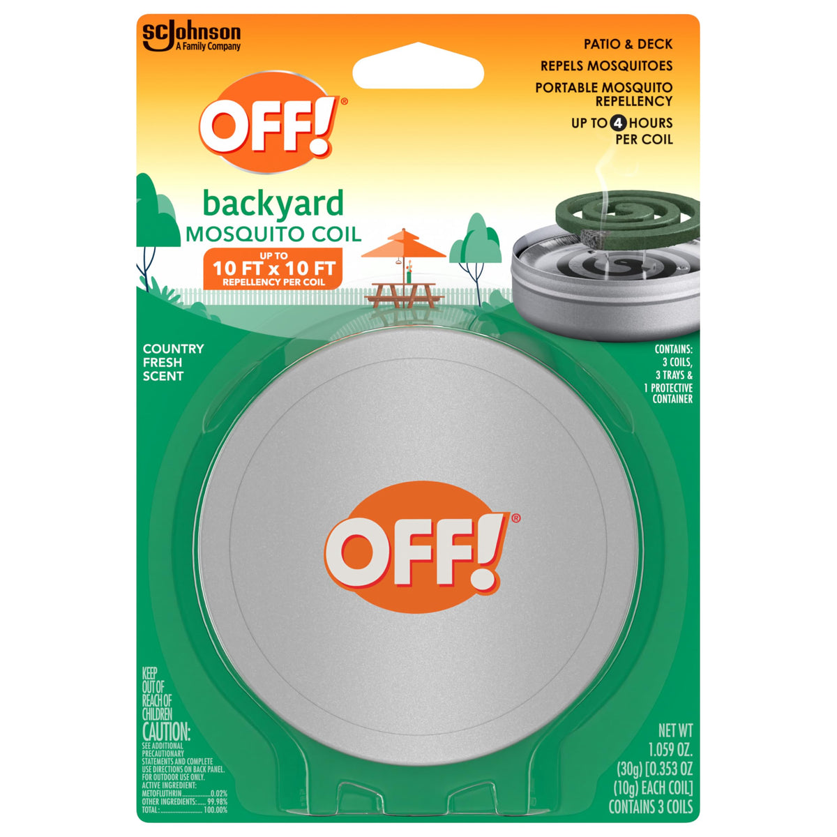 Mosquito Coils with Trays 3 Count (Pack of 3) C67261