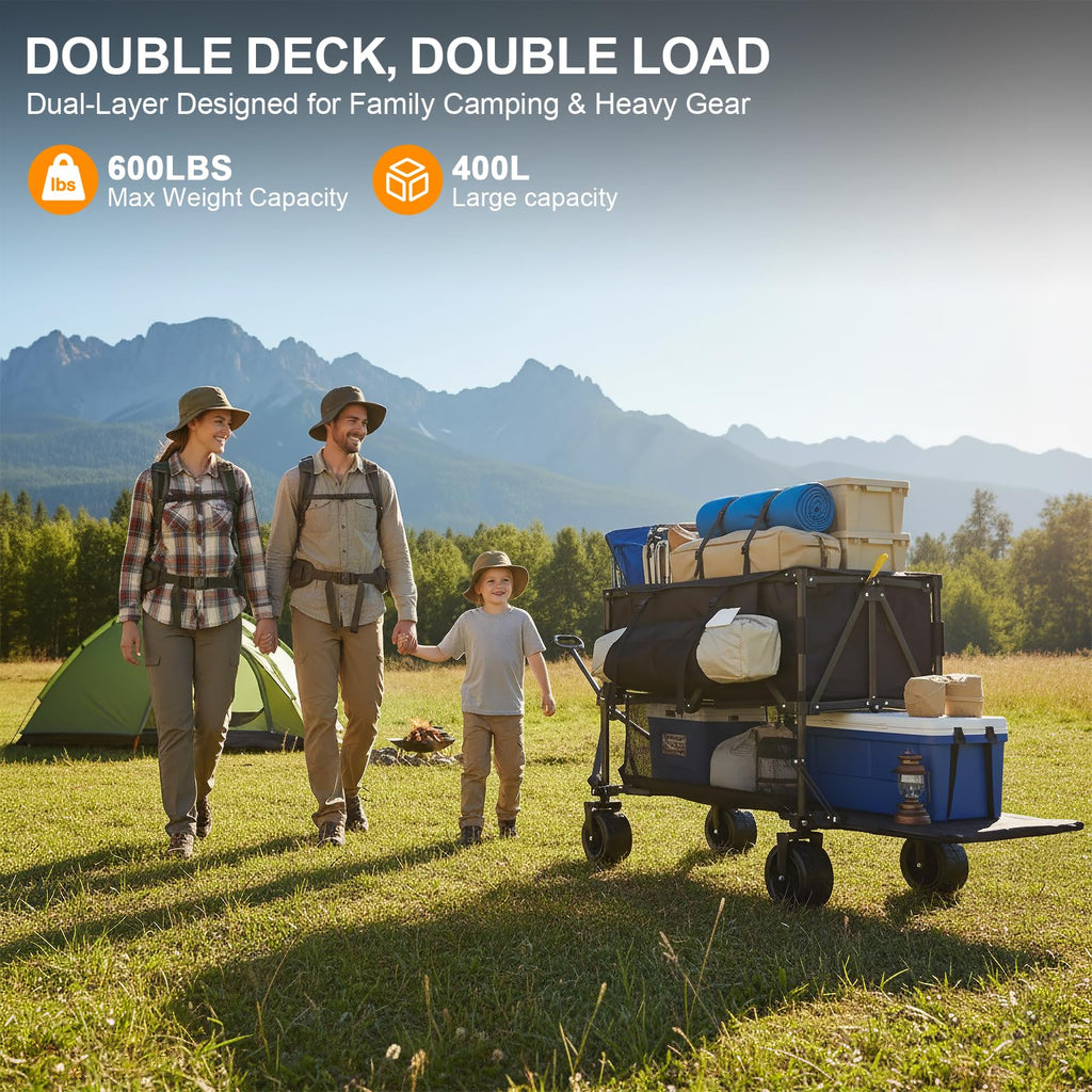 Heavy Duty Collapsible Double Decker Wagon P409150