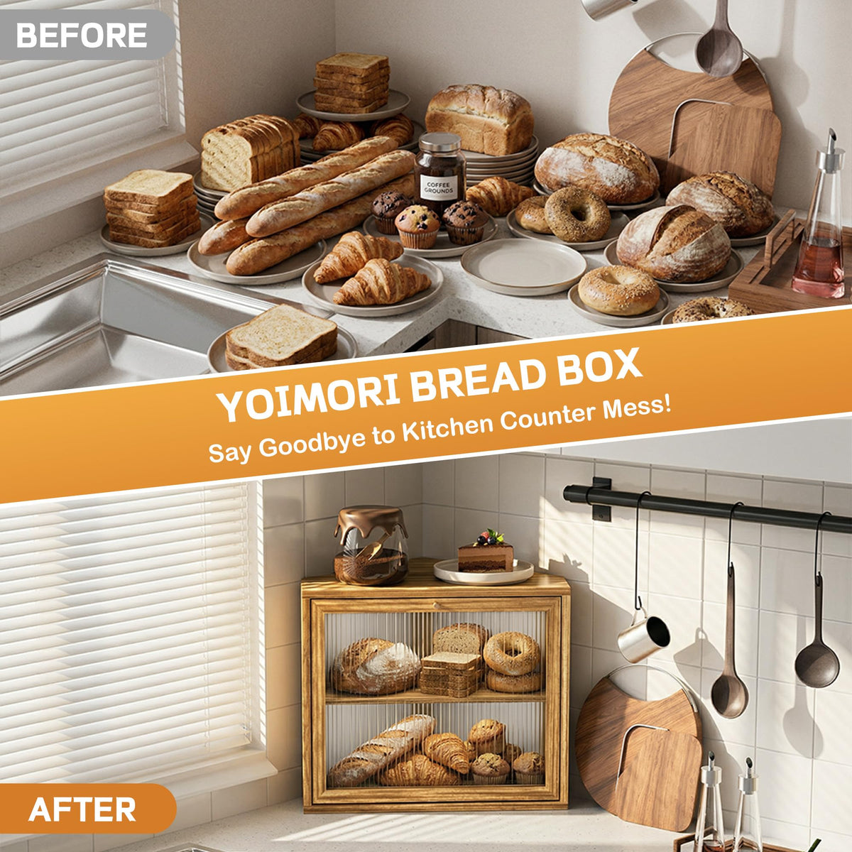 Double Layer Bread Box Y976