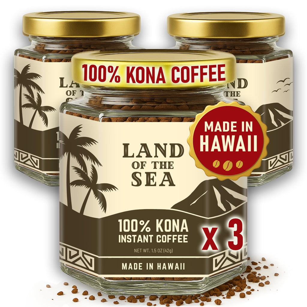 Hawaiian Instant Coffee 3 Packs Medium Roast Freeze Dried Arabica X100
